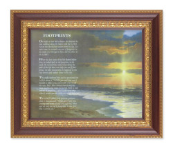 Footprints Landscape 8x10 Framed Print Under Glass [HFP156]