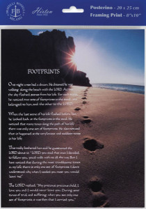 Footprints Print - Sold in 3 per pack [HFA1205]