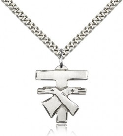 Franciscan Cross Pendant, Women or Youth [BM0918]