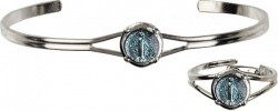 Girls Miraculous Bracelet and Ring Set Silver or Gold Plated [BR2350]