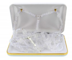 Glass Hearts Wedding Lasso Rosary [RB3568]