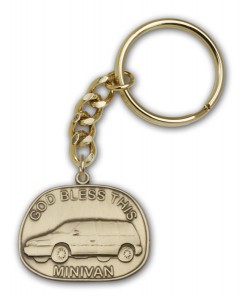 God Bless This Mini-Van Keychain [AUBKC043]