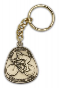 God Bless This Mountain Bike Keychain [AUBKC048]