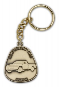 God Bless This Pickup Keychain [AUBKC046]