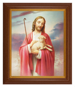 Good Shepherd 8x10 Textured Artboard Dark Walnut Frame [HFA5434]