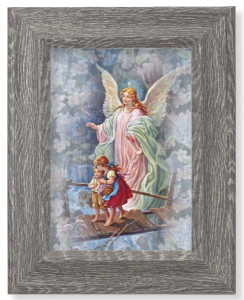 Guardian Angel 7x9 Gray Oak Frame [HFA4657]