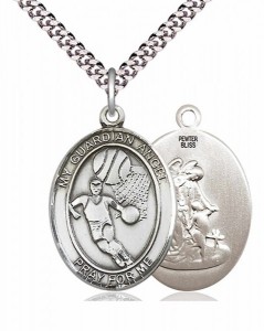 Guardian Angel Basketball Patron Saint Medal [EN6553]