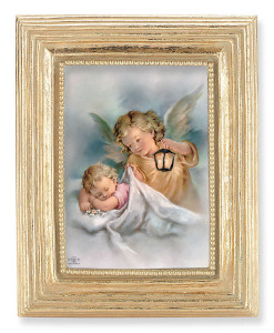 Guardian Angel with Lantern 2.5x3.5 Print Under Glass [HFA5293]