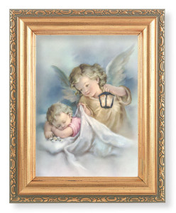 Guardian Angel with Lantern 4x5.5 Print Under Glass [HFA5333]