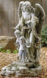 Guardian Angel with Solar Light Lantern 20.5“ [ANR2001]