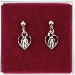 Heart Shaped Open-Cut Miraculous Earrings [MVER1016]