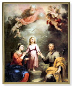 Heavenly and Earthly Trinities Gold Frame 8x10 Plaque [HFA4892]