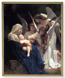 Heavenly Melodie 8x10 Gold Trim Plaque [HFA0219]