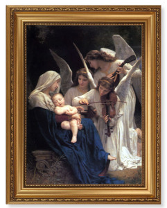 Heavenly Melody by Bouguereau 12x16 Framed Print Artboard [HFA5126]