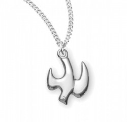 High Polish Contemporary Descending Dove Necklace [HMM3386]
