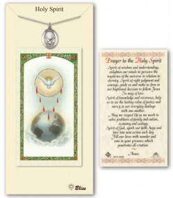 Holy Spirit Medal in Pewter with Prayer Card [BLPCP043]
