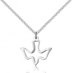 High Polish Cut Out Holy Spirit Medal [BM0366]