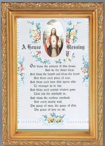 House Blessing Antique Gold Framed Print [HFA0056]