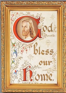 House Blessing Antique Gold Framed Print [HFA0084]