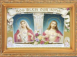 House Blessing Antique Gold Framed Print [HFA0088]