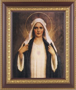 Immaculate Heart of Mary 8x10 Framed Print Under Glass [HFP209]