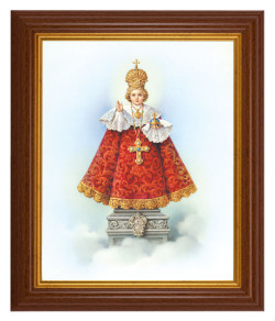 Infant of Prague 8x10 Textured Artboard Dark Walnut Frame [HFA5437]