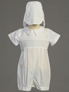 Jeremy Smocked Cotton Romper [LCC0021]