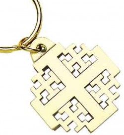 Jerusalem Cross Keyring [TCG0263]