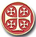 Jerusalem Cross Lapel Pin [TCG0160]