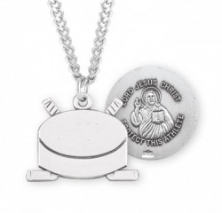 Jesus Christ Hockey Medal Sterling Silver [HMM1056]