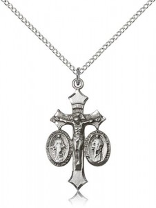 Women's Holy Family Crucifix Pendant [BM0397]