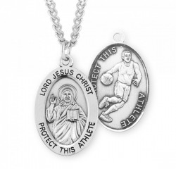 Jesus Protect this Basketball Athlete Medal Boys [HMM3040]