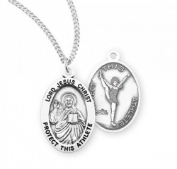 Jesus Protect this Cheer Athlete Medal Girl [HMM3059]