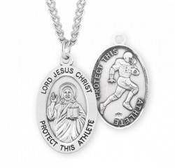 Jesus Protect this Football Athlete Medal Boys [HMM3038]