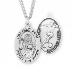 Jesus Protect this Soccer Athlete Medal Boys [HMM3039]