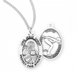 Jesus Protect this Swimming Athlete Medal Girl [HMM3056]
