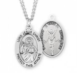 Jesus Protect this Track Athlete Medal Boys [HMM3044]