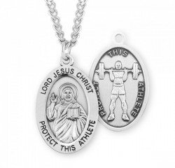 Jesus Protect this Weightlifting Athlete Medal Boys [HMM3047]