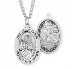 Jesus Protect this Wrestling Athlete Medal Boys [HMM3046]