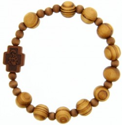 Jujube Light Wood Rosary Bracelet - 10mm [RB3930]