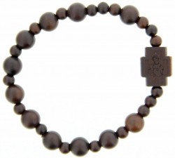 Jujube Wood Bead Rosary Bracelet - 8mm [RB9018]