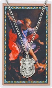 Large St. Michael Prayer Shield Prayer Card [PCMV003LG]