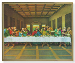 Last Supper Gold Frame 8x10 Plaque [HFA4930]
