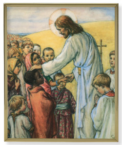 Lord of all Nations Gold Frame 11x14 Plaque [HFA4954]