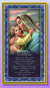 Madonna &amp; Child Italian Prayer Plaque [HPP009]