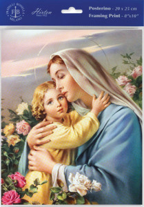 Madonna &amp; Child Print - Sold in 3 per pack [HFA1134]