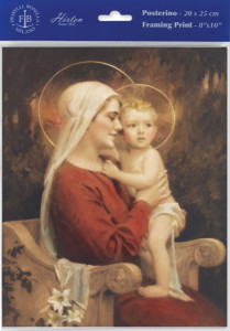 Madonna &amp; Child Print - Sold in 3 per pack [HFA1136]