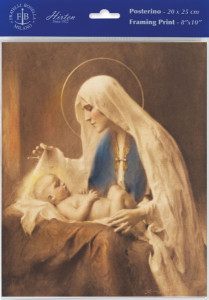 Madonna &amp; Child Print - Sold in 3 per pack [HFA1137]