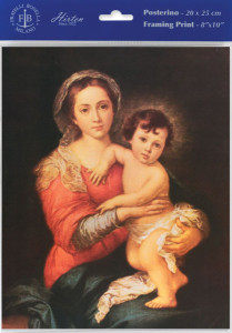 Madonna &amp; Child Print - Sold in 3 per pack [HFA1162]