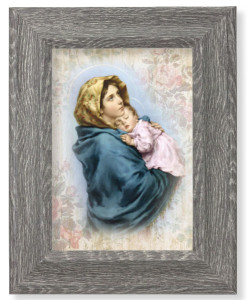 Madonna of the Streets 7x9 Gray Oak Frame [HFA4651]